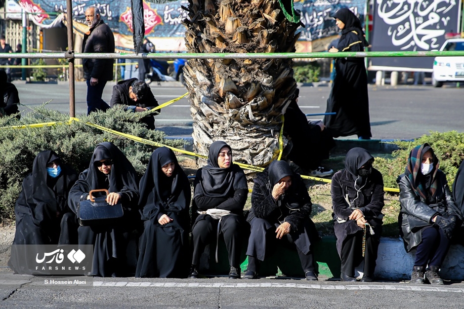 عزاداری شهادت حضرت زهرا (س) در میدان هفت تیر