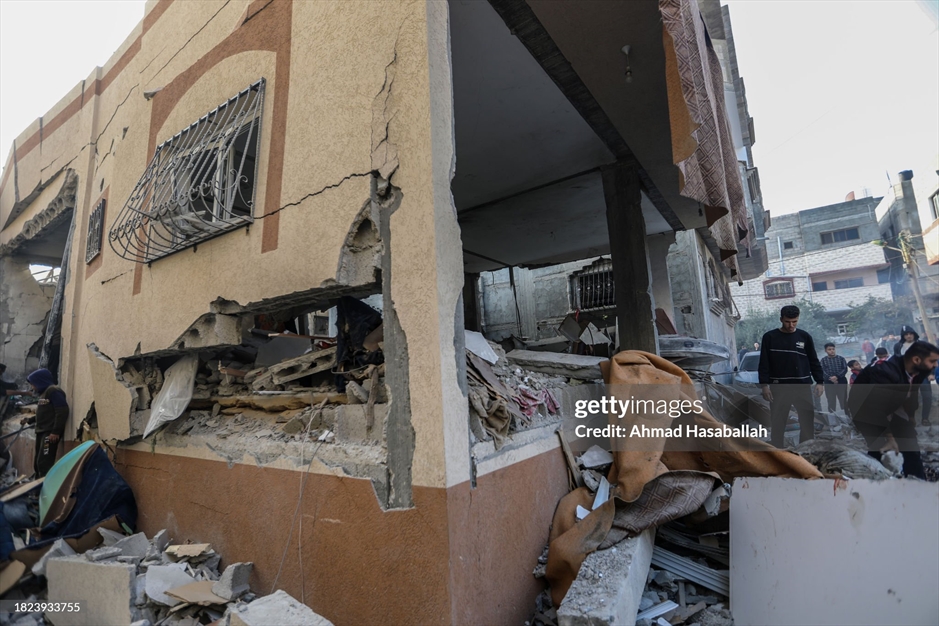 مردم فلسطینی در خان یونس