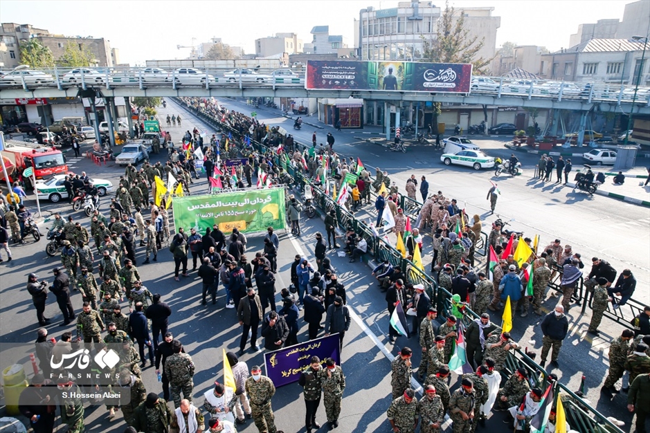 رزمایش ۵۰‌‌ هزار نفری بسیجیان در تهران