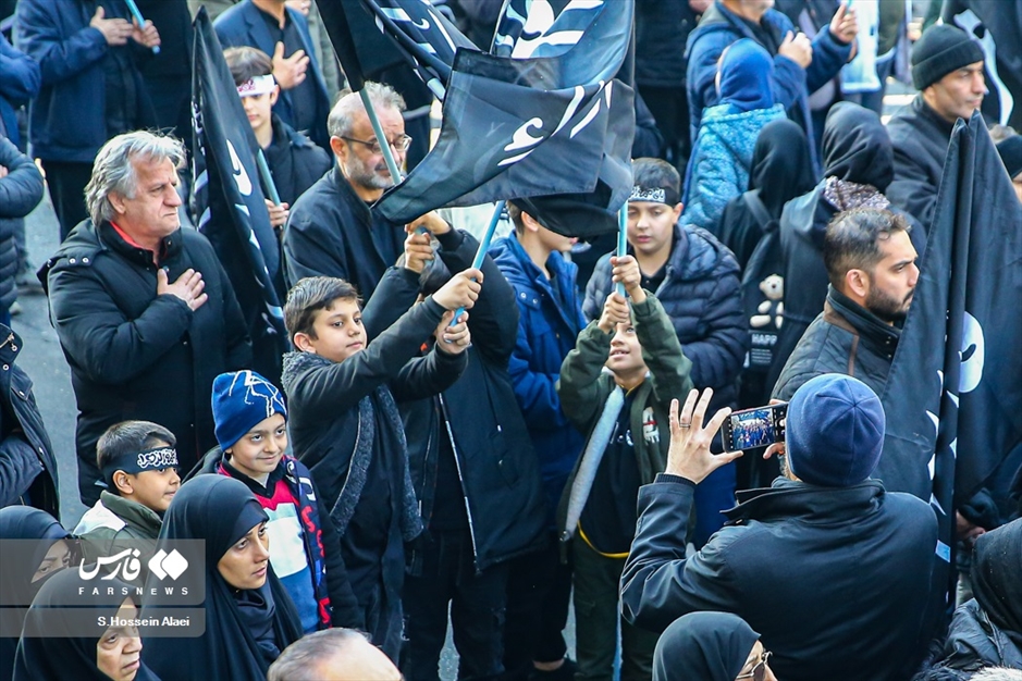 عزاداری شهادت حضرت زهرا (س) در میدان هفت تیر