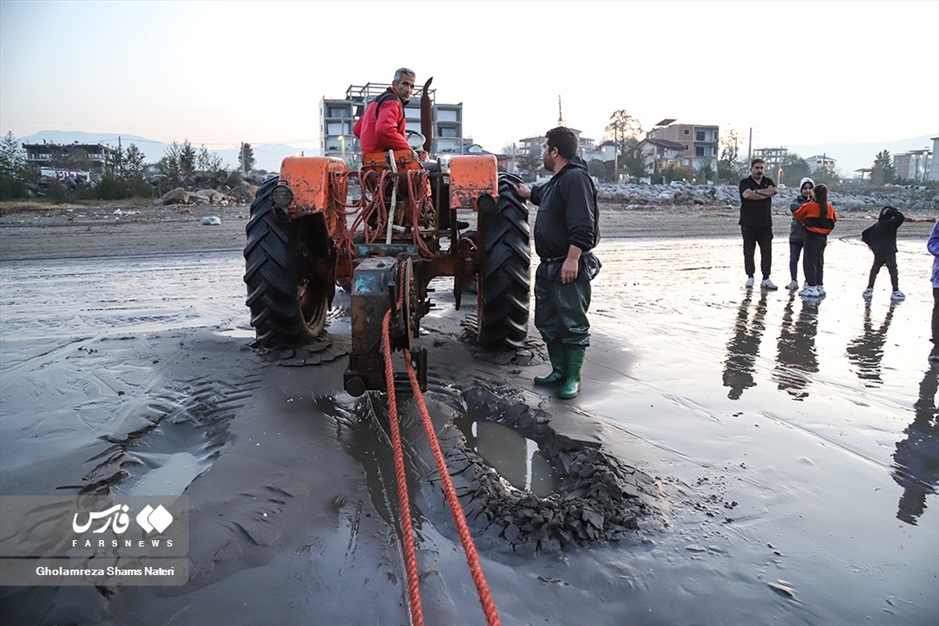 تور صیادان به درخت می خورد!