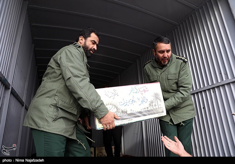  مراسم استقبال از ۱۲ شهید گمنام در مشهد 