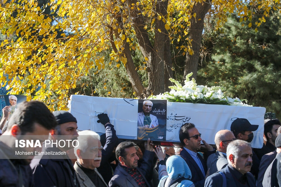 خاکسپاری محمدعلی اسلامی ندوشن در نیشابور