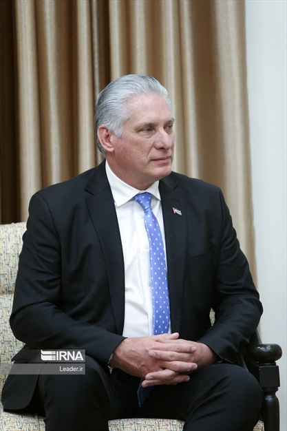 دیدار رئیس جمهور کوبا با رهبر انقلاب