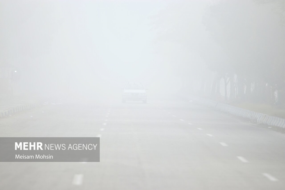 مه صبحگاهی در آبادان و خرمشهر