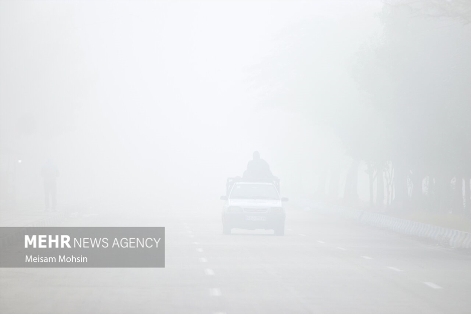 مه صبحگاهی در آبادان و خرمشهر