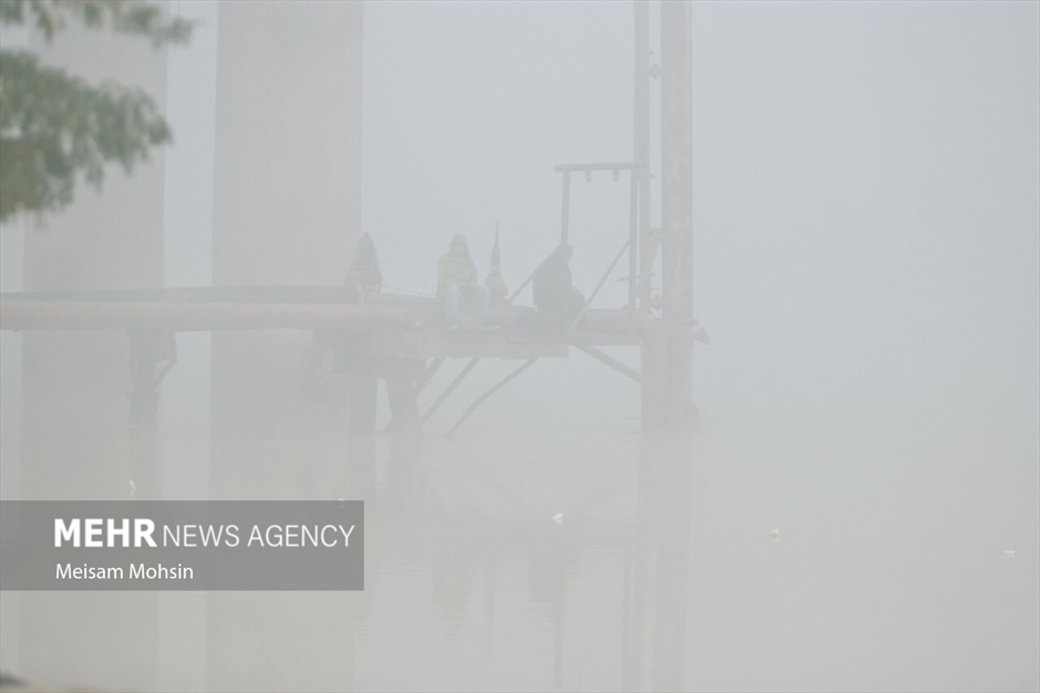 مه صبحگاهی در آبادان و خرمشهر