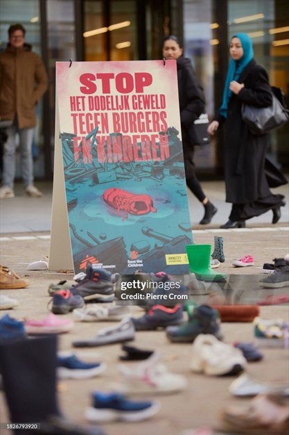 اعتراضات در هلند در حمایت از کودکان فلسطینی 