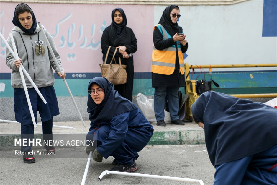 مانور سراسری زلزله در مدارس