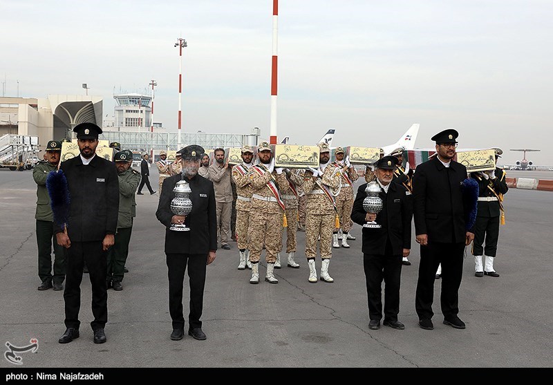  مراسم استقبال از ۱۲ شهید گمنام در مشهد 