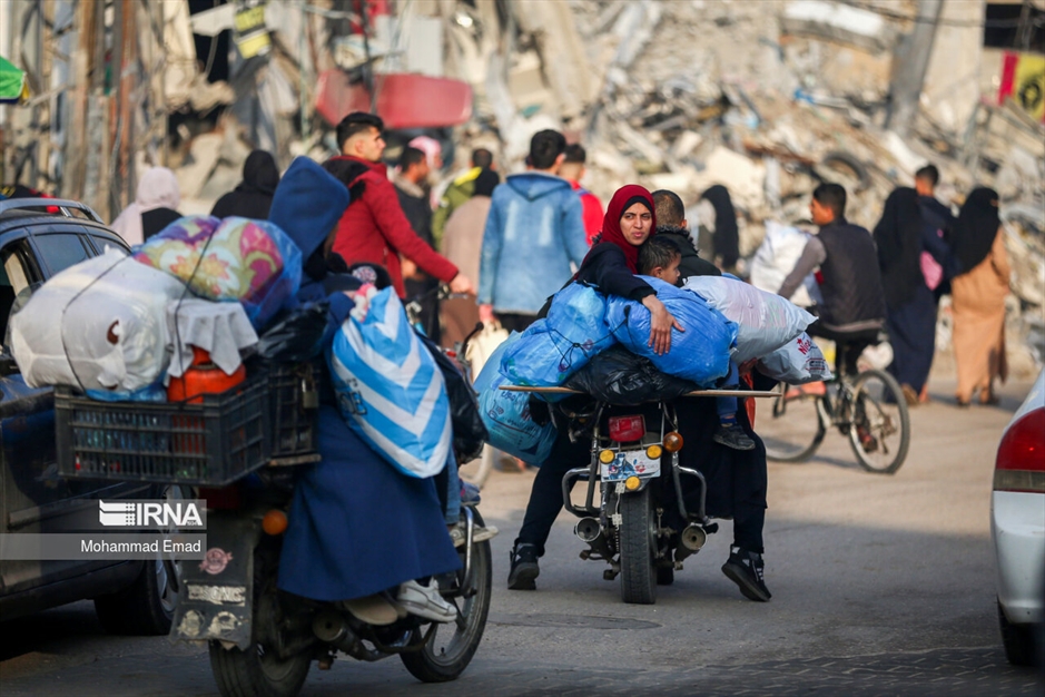 کوچ دوباره مردم غزه به مناطق امن