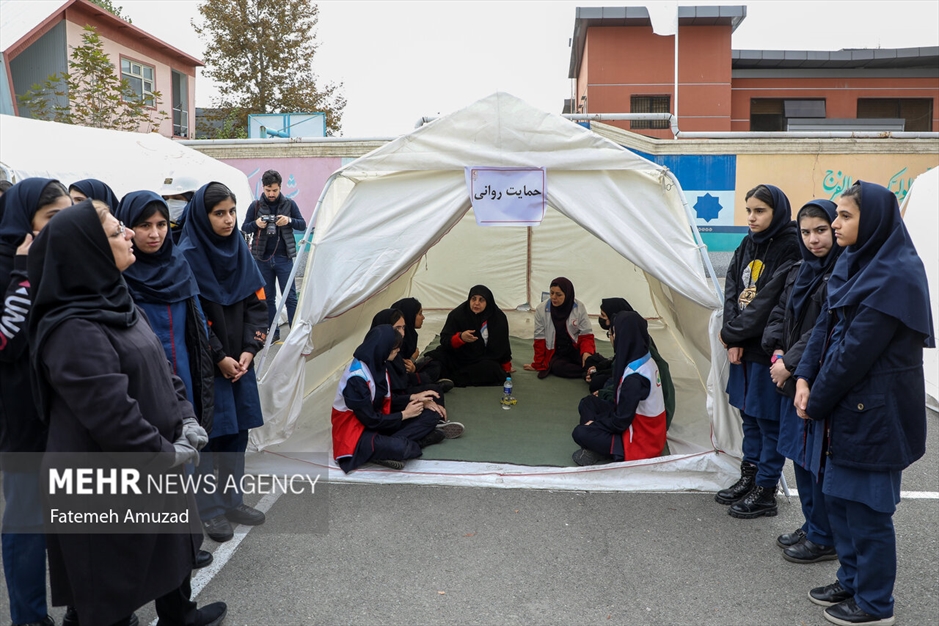 مانور سراسری زلزله در مدارس