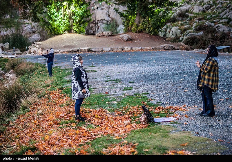 طبیعت پاییزی طاق بستان - کرمانشاه