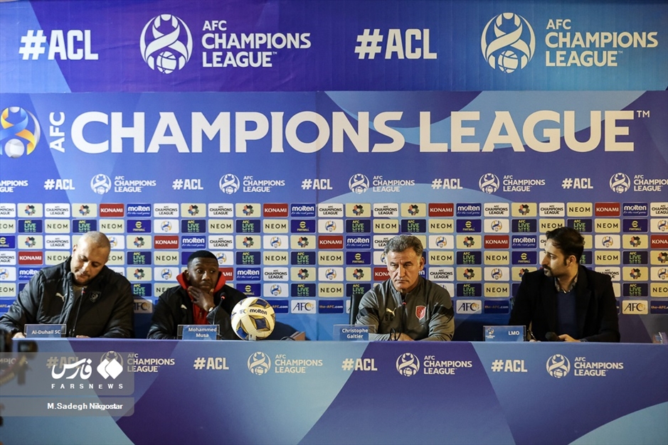 تمرین و نشست خبری سرمربی تیم فوتبال الدحیل