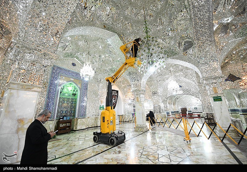  آیین غبارروبی مضجع شریف حضرت عبدالعظیم حسنی (ع) 