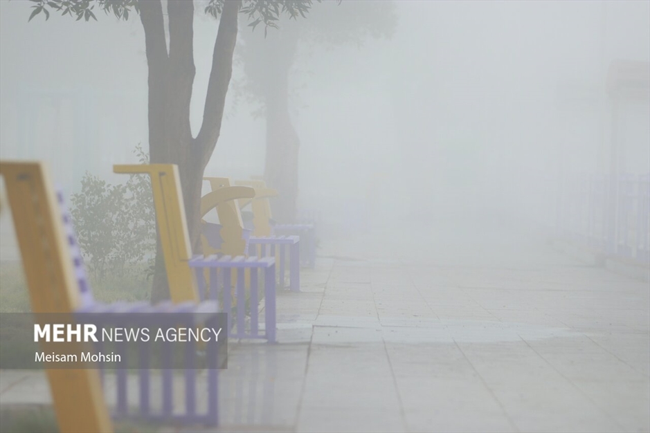 مه صبحگاهی در آبادان و خرمشهر