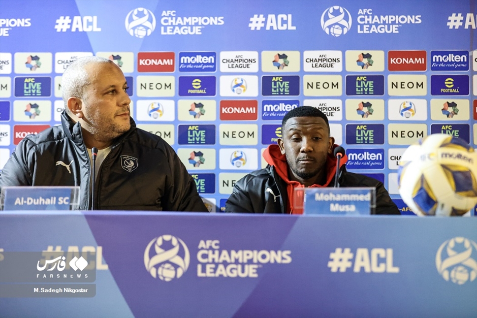 تمرین و نشست خبری سرمربی تیم فوتبال الدحیل