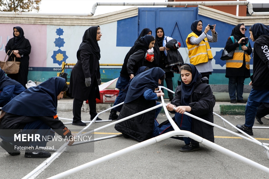 مانور سراسری زلزله در مدارس