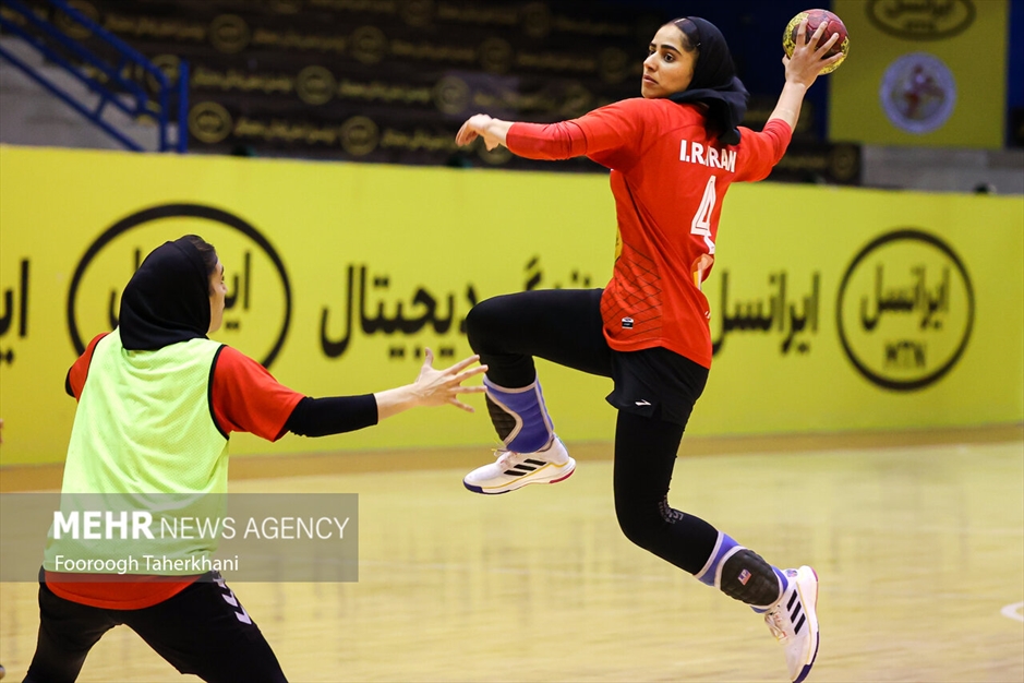 آخرین تمرین تیم ملی هندبال بانوان