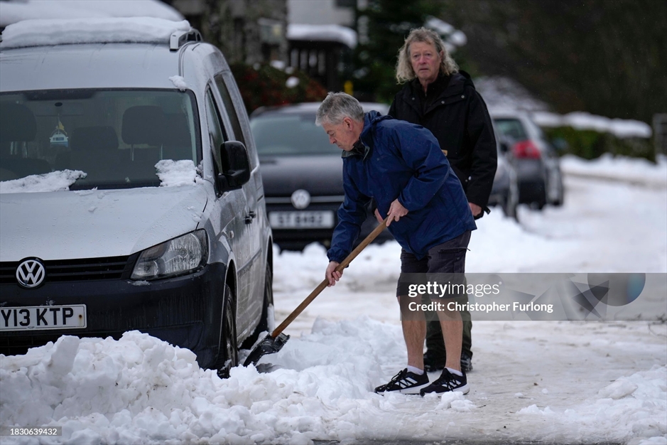 برف سنگین در انگلستان 