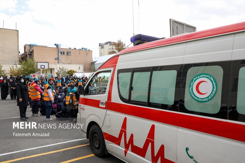 مانور سراسری زلزله در مدارس