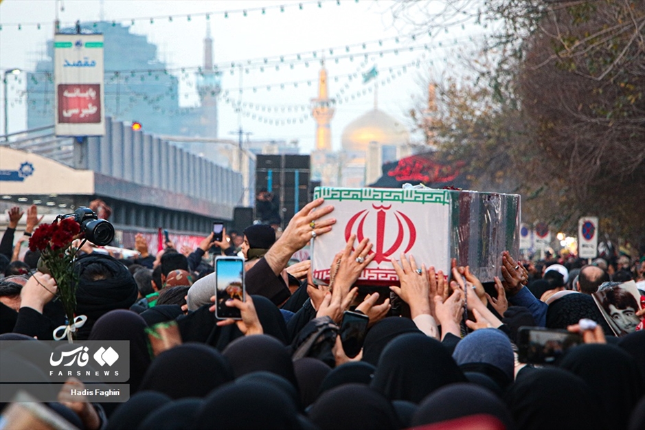 تشییع پیکر شهدای خانطومان در مشهد مقدس