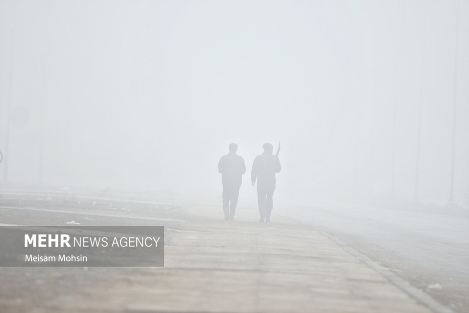 مه صبحگاهی در آبادان و خرمشهر