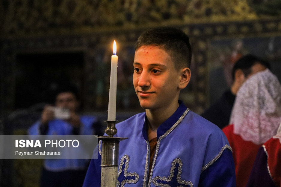 آیین «عَشای رَبّانی» سال نو میلادی در کلیسای وانک