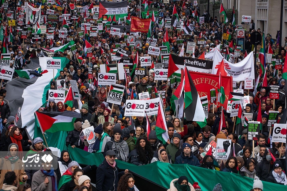 راهپیمایی لندنی‌ها برای «غزه»