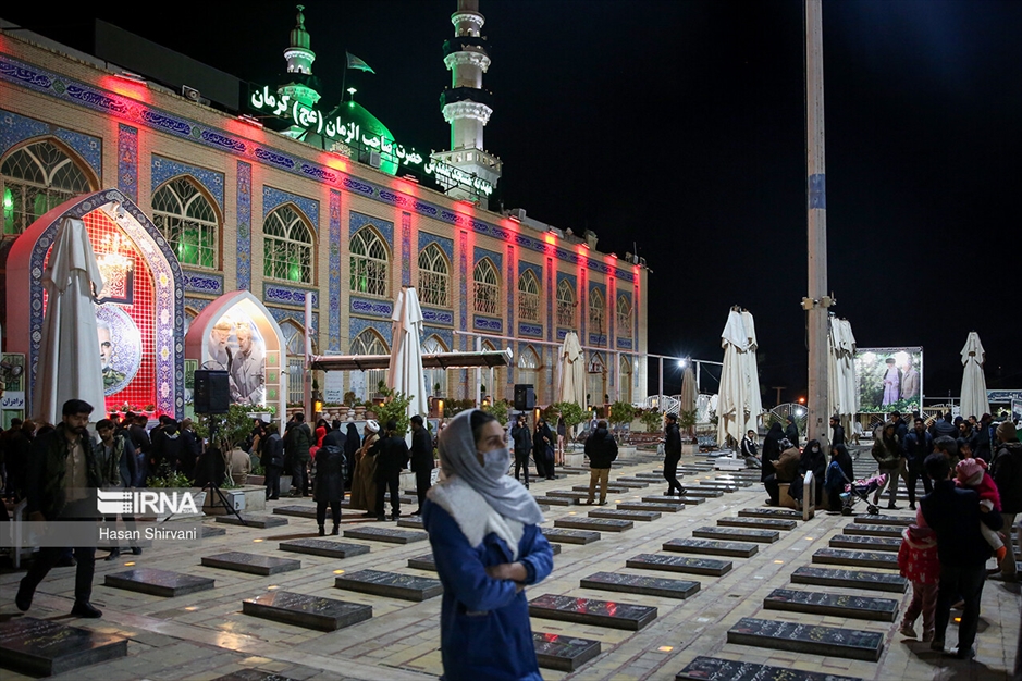 گلزار شهدای کرمان پس از خاکسپاری شهدا