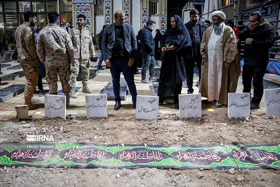 گلزار شهدای کرمان پس از خاکسپاری شهدا