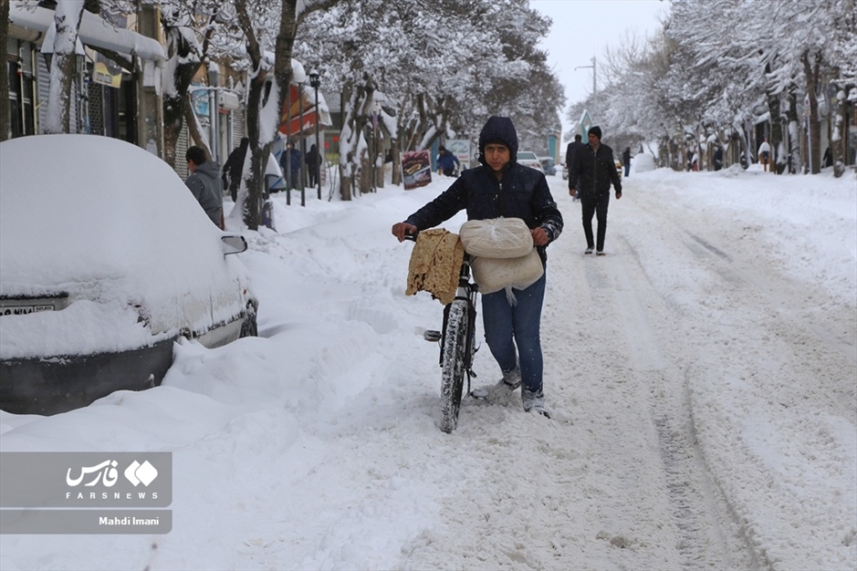 اَهَر زیر برف