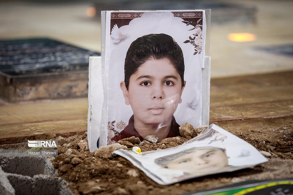 گلزار شهدای کرمان پس از خاکسپاری شهدا