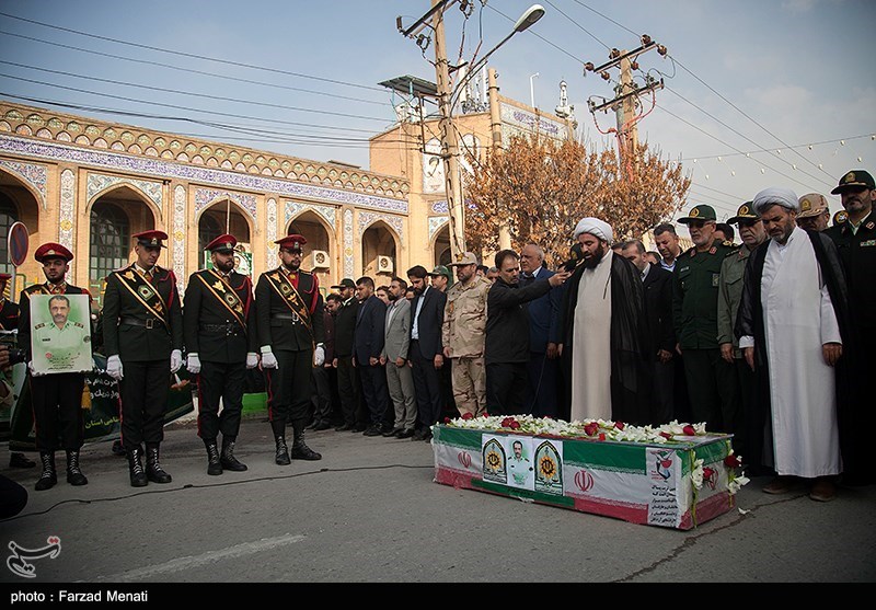 مراسم تشییع پیکر شهید شهریار بابایی - کرمانشاه