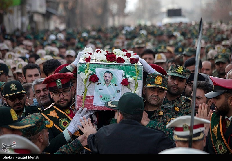 مراسم تشییع پیکر شهید شهریار بابایی - کرمانشاه