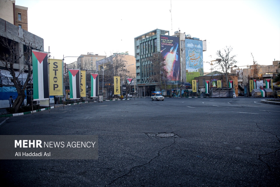 جدیدترین دیوارنگاره میدان فلسطین