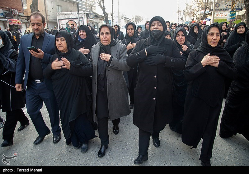 مراسم تشییع پیکر شهید شهریار بابایی - کرمانشاه