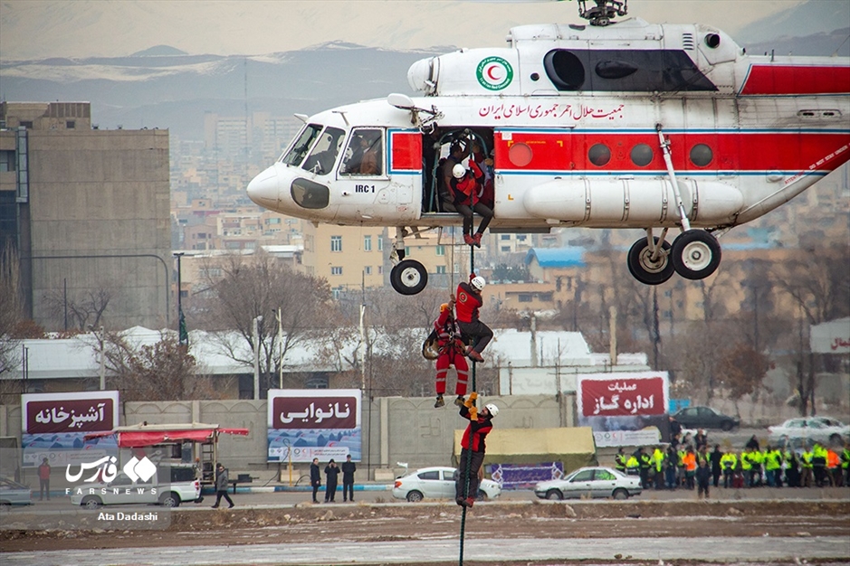 بزرگترین مانور امداد و نجات در تبریز