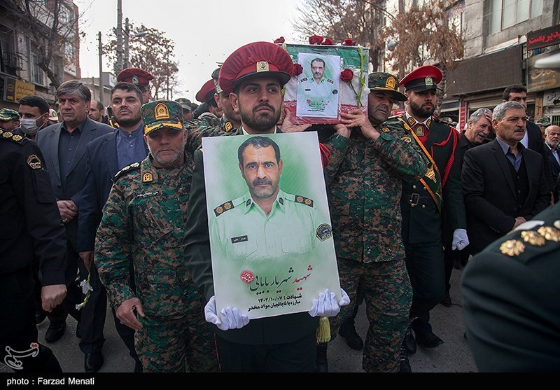 مراسم تشییع پیکر شهید شهریار بابایی - کرمانشاه