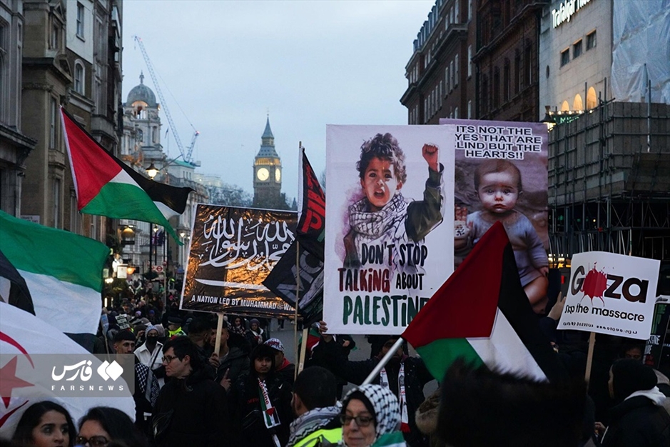 راهپیمایی لندنی‌ها برای «غزه»