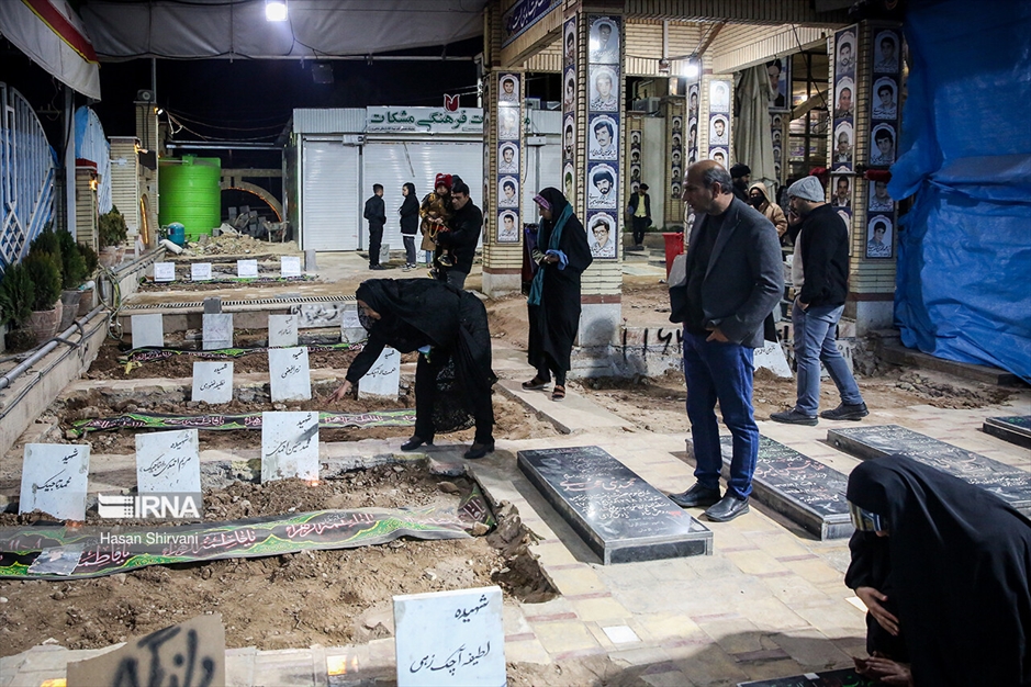 گلزار شهدای کرمان پس از خاکسپاری شهدا