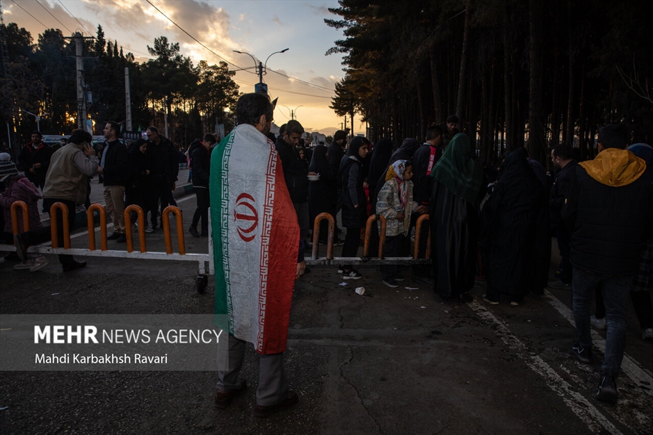 تشییع پیکر شهدای حادثه تروریستی کرمان در مصلی کرمان