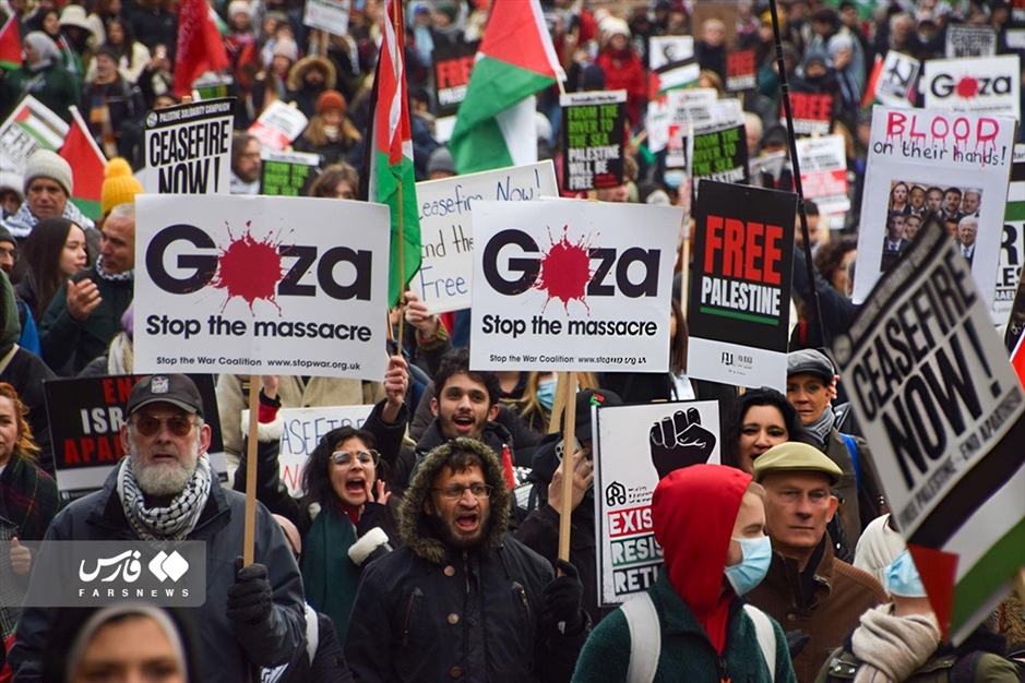 راهپیمایی لندنی‌ها برای «غزه»