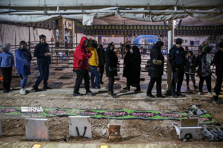 گلزار شهدای کرمان پس از خاکسپاری شهدا