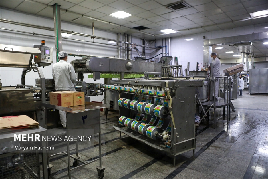 تولید لبنیات در کارخانه لبنی