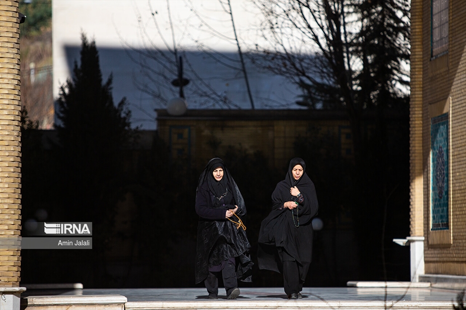 تشییع پیکر شهید گمنام در بنیاد ایران شناسی