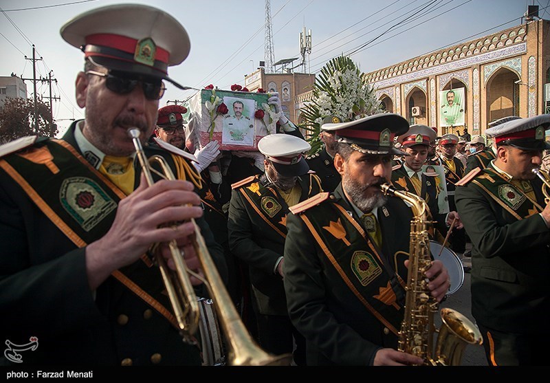 مراسم تشییع پیکر شهید شهریار بابایی - کرمانشاه