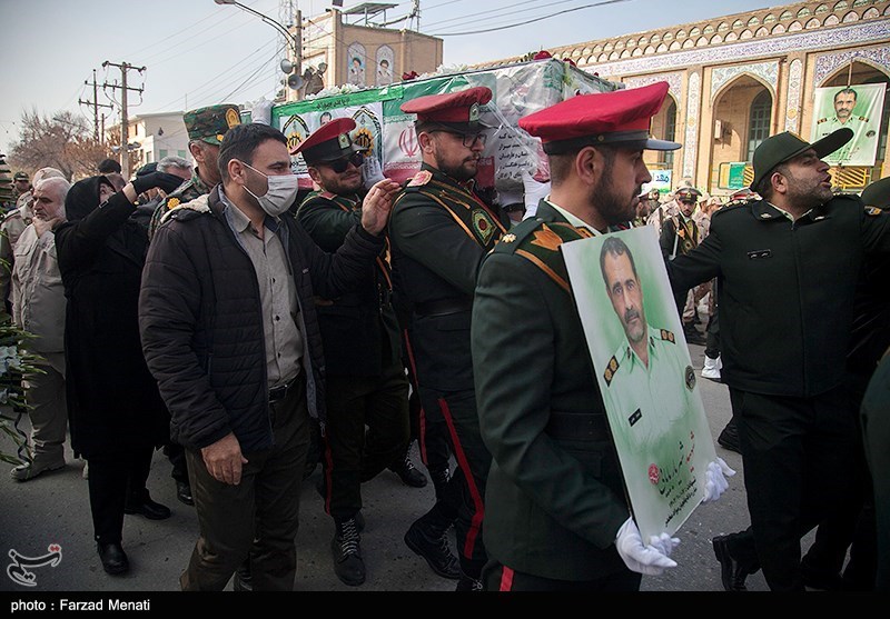 مراسم تشییع پیکر شهید شهریار بابایی - کرمانشاه