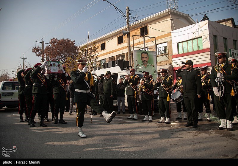 مراسم تشییع پیکر شهید شهریار بابایی - کرمانشاه