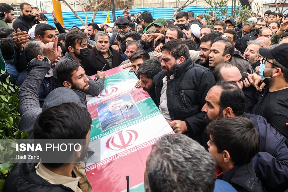 تشییع پیکر شهید سیدرضی موسوی در میدان امام حسین علیه‌السلام